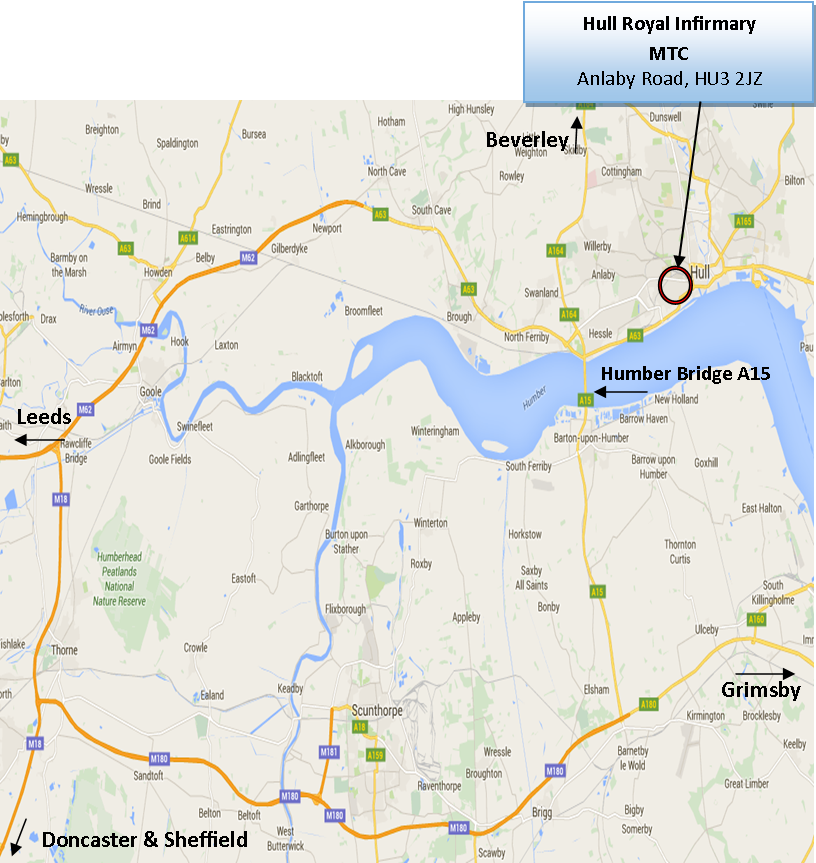 Hull Royal Infirmary Map Hull Major Trauma Centre, Hull Royal Infirmary   Information For 