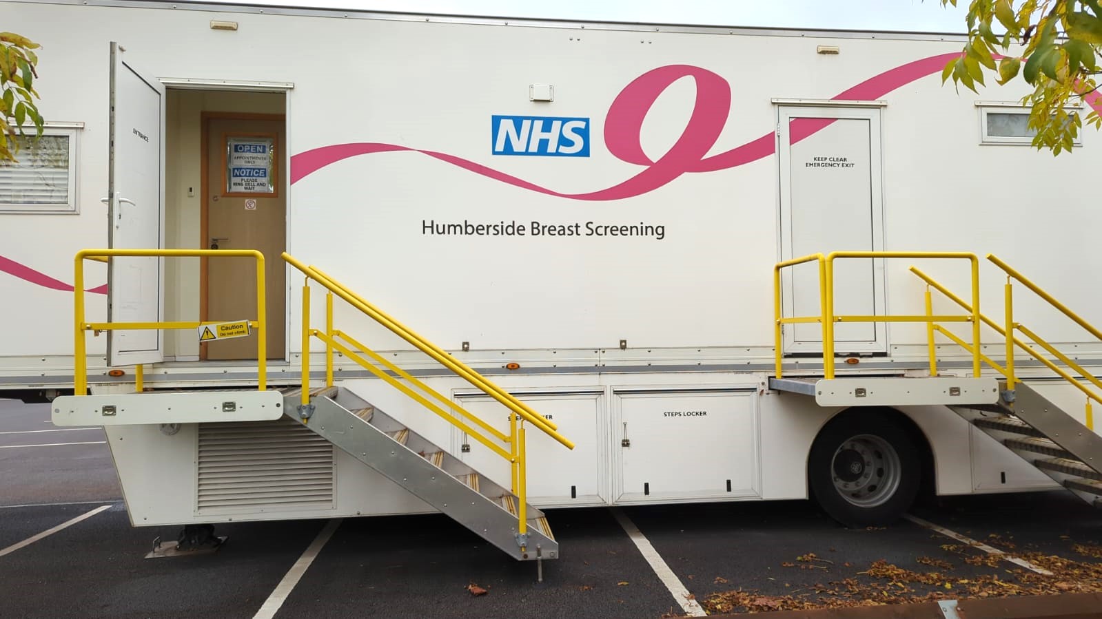 a breast screening unit van