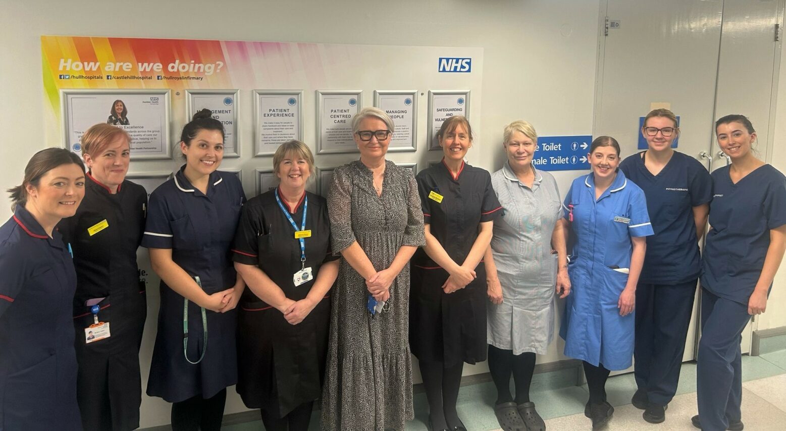 senior nursing team on a ward